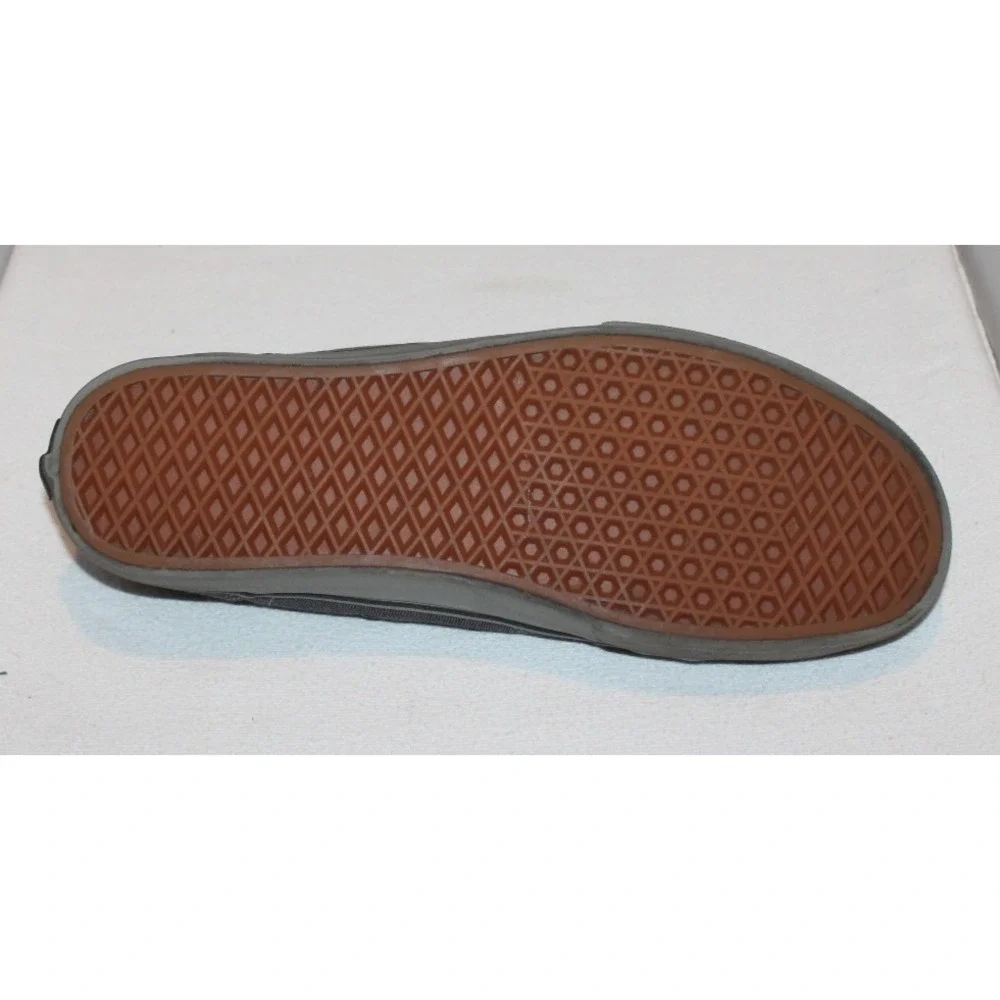 men's‎ Vans Off The Wall Bishop dark gray canvas skateboard shoes Size 12 TC6D